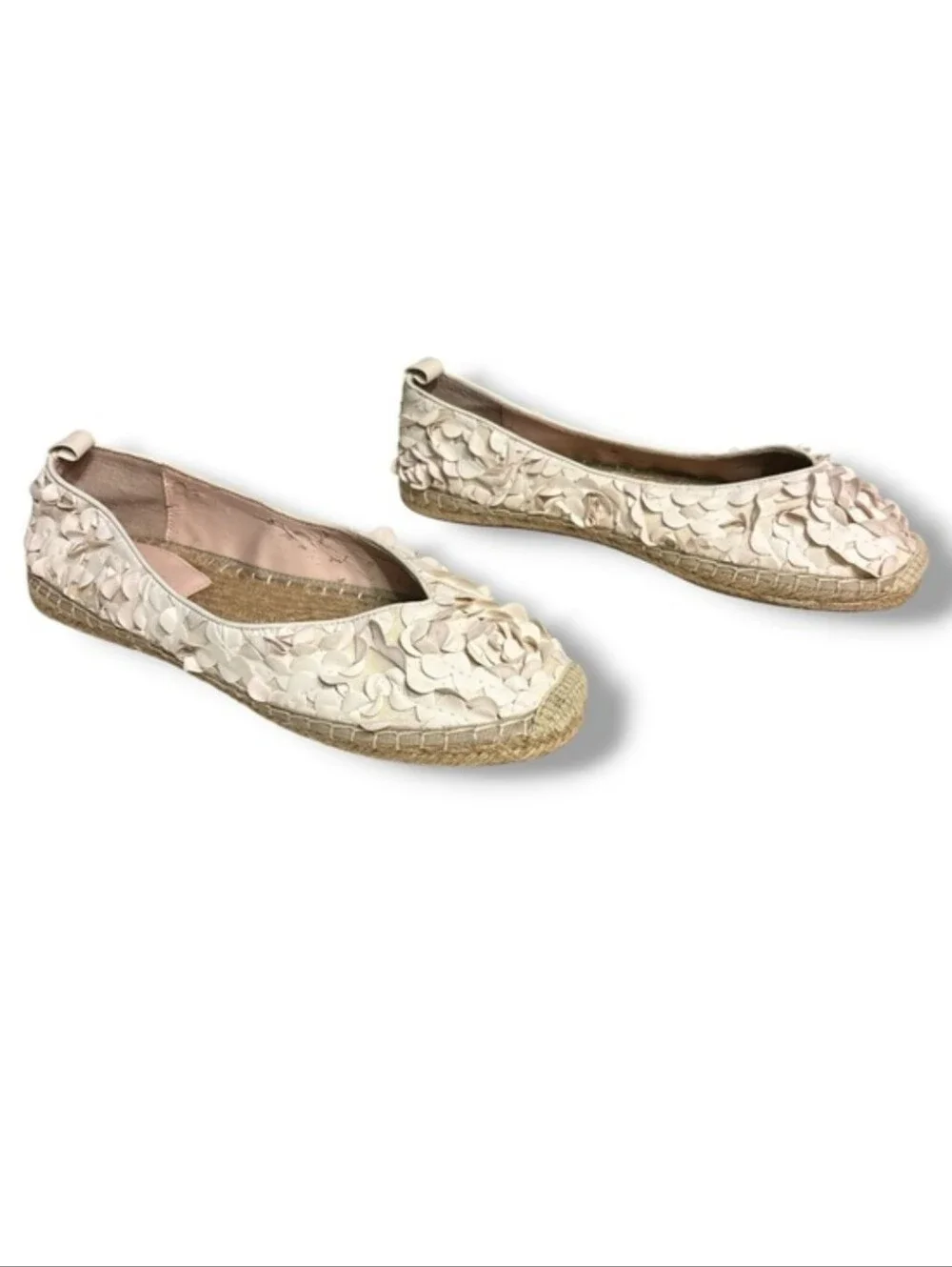 AVEC LES FILLES Gisella Blush Pink Espadrilles Flats Size 10